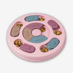 Yogi-Pets™ Pet Interactive Puzzle Feeder - Level 2 Intermediate Dog & Cat Treat Dispenser - Pink