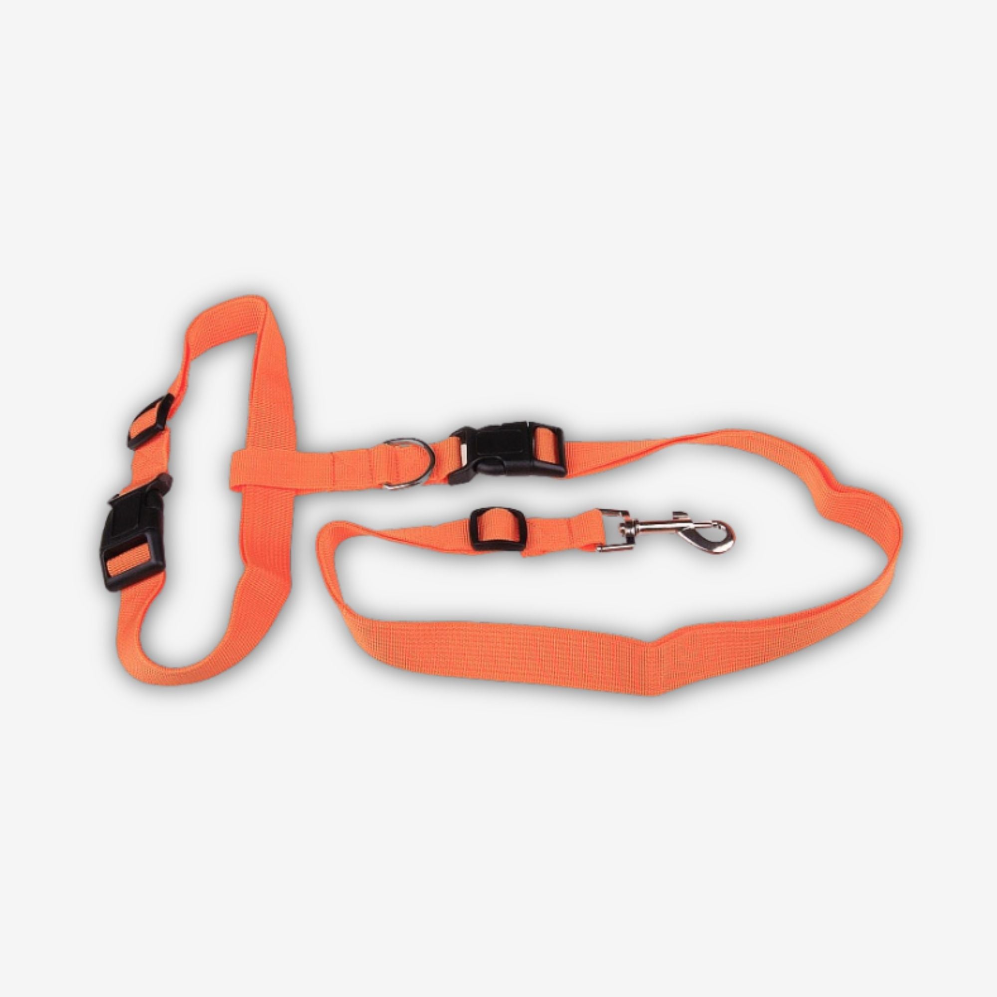Yogi-Pets Adjustable Pet Car Seat Safety Belt - Heavy-Duty Nylon with Metal Buckle - Orange