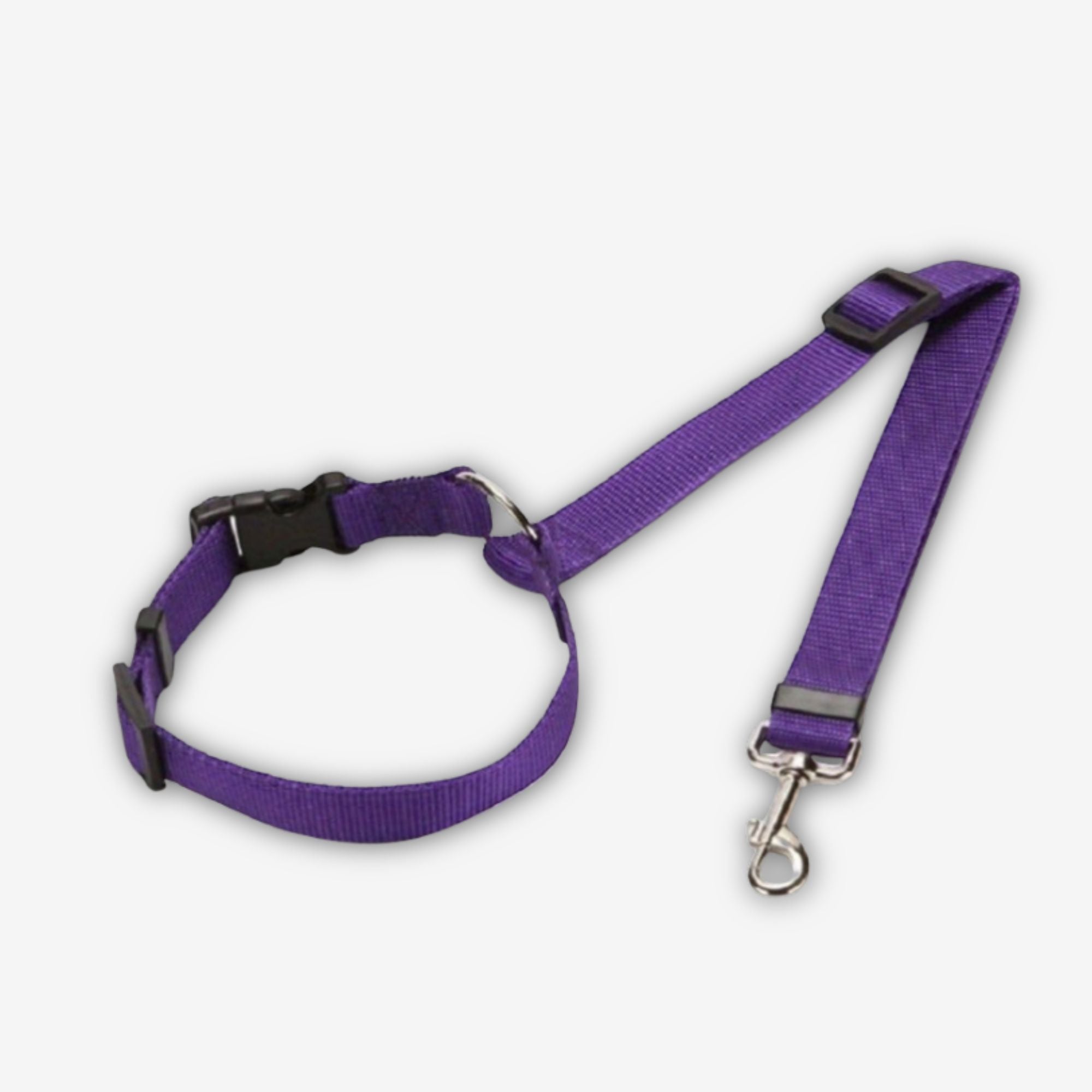 Yogi-Pets Adjustable Pet Car Seat Safety Belt - Heavy-Duty Nylon with Metal Buckle - Purple