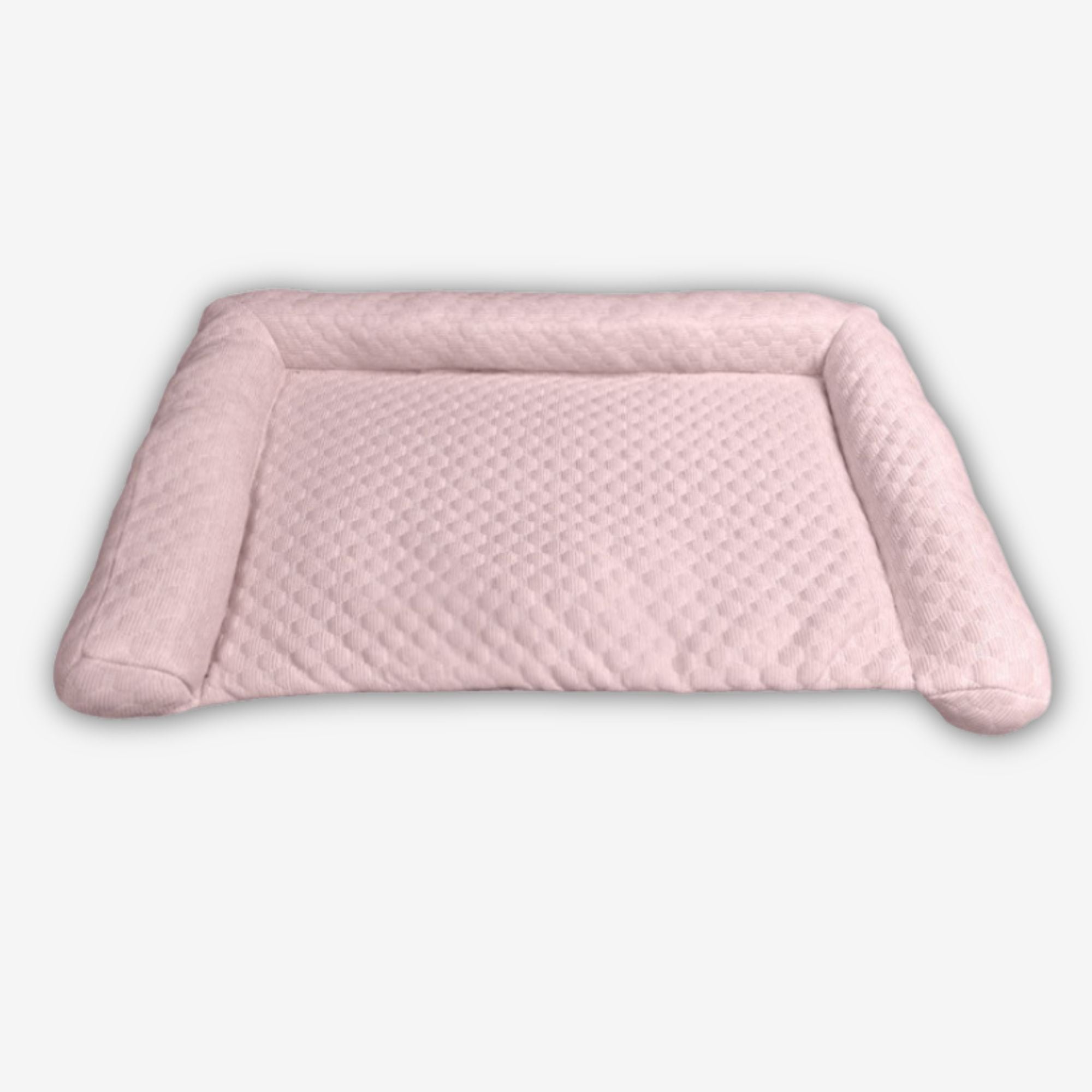 Yogi-Pets Breathable Summer Pet Cooling Mat with Raised Padded Edges - Light Pink