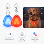 Silicone triangle light-up pet pendant
