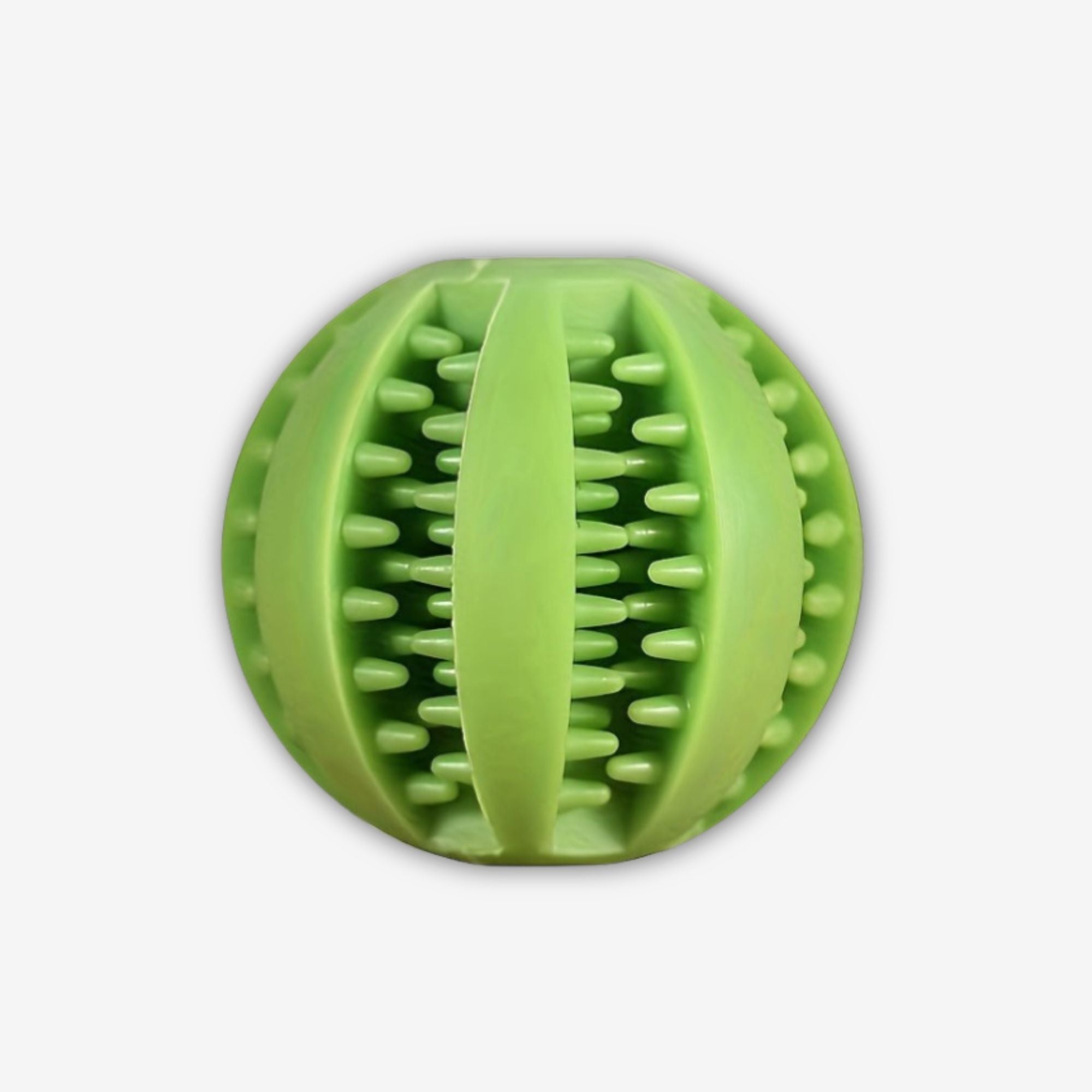 Yogi-Pets Dental Treat Dispensing Ball - Durable Rubber Tooth Cleaning Toy - Green