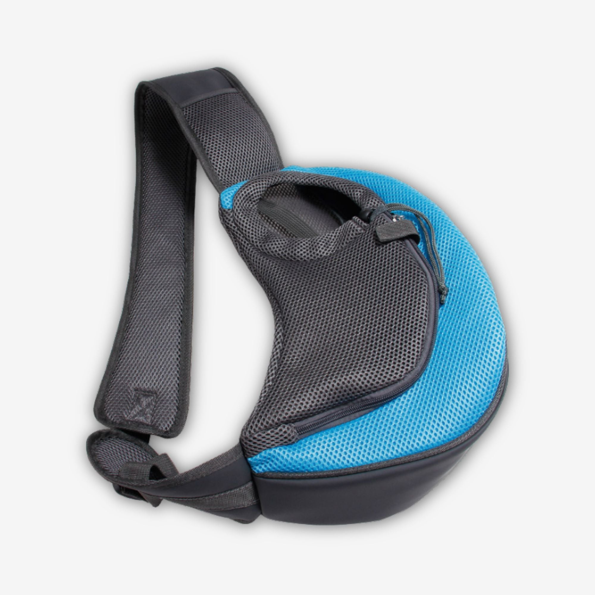 Yogi-Pets Hands-free Pet Carrier Sling Bag with Breathable Mesh - Turquoise and Black